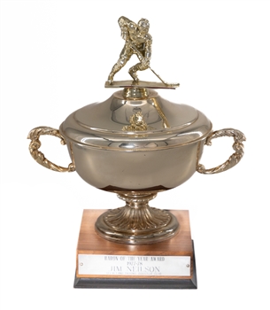 Jim Neilsons 1977-78 Cleveland Barons "Baron of the Year Award" Trophy from the Personal Collection of Dave Balon with LOA (14")