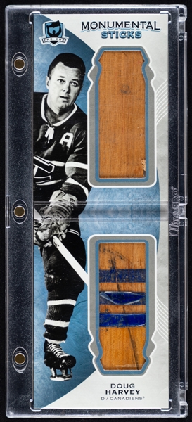 2015-16 Upper Deck "The Cup" Monumental Sticks Limited-Edition Hockey Card #MS-DH HOFer Doug Harvey (11/15)