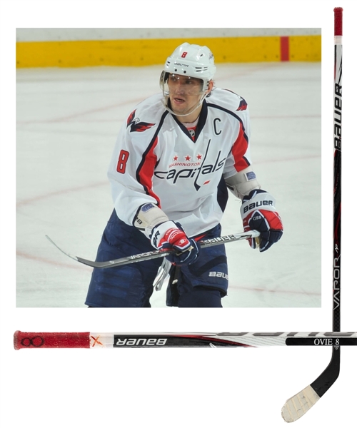 Alexander Ovechkins 2011-12 Washington Capitals Bauer Vapor APX Game-Used Stick with MeiGray LOA and COR