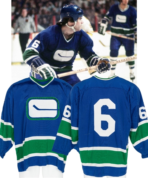 Dennis Kearns 1973-74 Vancouver Canucks Game-Worn Jersey with LOA 