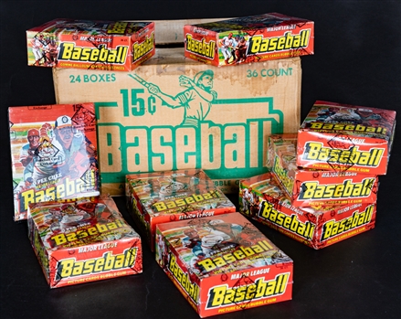 1978 O-Pee-Chee Baseball Full Case of 24 Wax Boxes - Each Box Certified by BBCE - Eddie Murray Rookie Card Year! - Andre Dawson All-Star Rookie Card Year!