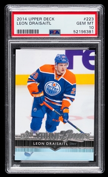 2014-15 Upper Deck Young Guns Hockey Card #223 Leon Draisaitl Rookie – Graded PSA GEM MT 10