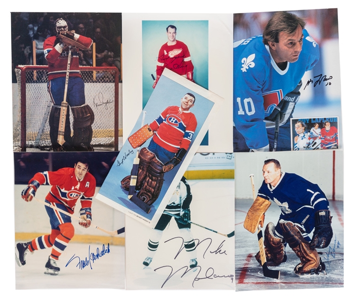 Hockey HOFers Signed Photos/Magazines (7) with JSA Auction LOA Including Ken Dryden and Gordie Howe