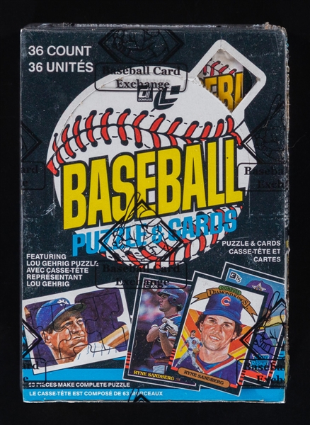 1985 Donruss Leaf Baseball Wax Box (36 Unopened Packs) - BBCE Certified - Kirby Puckett and Roger Clemens Rookie Card Year!