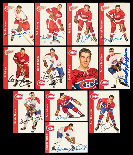 1993-94 Parkhurst Retro / Missing Link (1956-57 Parkhurst) Complete 180-Card Set - Includes 156 Signed/Multi-Signed Cards