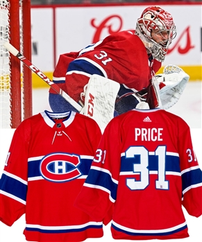 Carey Prices 2019-20 Montreal Canadiens Game-Worn Jersey with Team LOA - Photo-Matched!