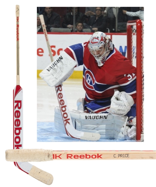 Carey Prices Early-2010s Montreal Canadiens Signed Reebok 11K Game-Used Stick