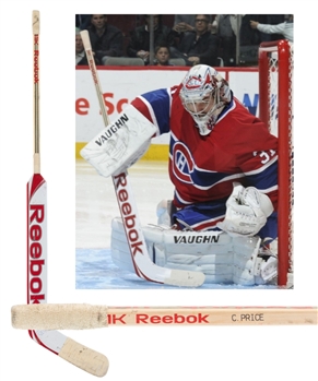 Carey Prices Early-2010s Montreal Canadiens Signed Reebok 11K Game-Used Stick