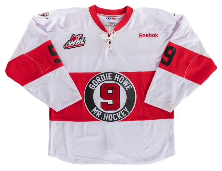 Gordie Howe 2011-12 Vancouver Giants Legends Game Signed and Event-Worn Jersey From Marty Howes Personal Collection with his Signed LOA