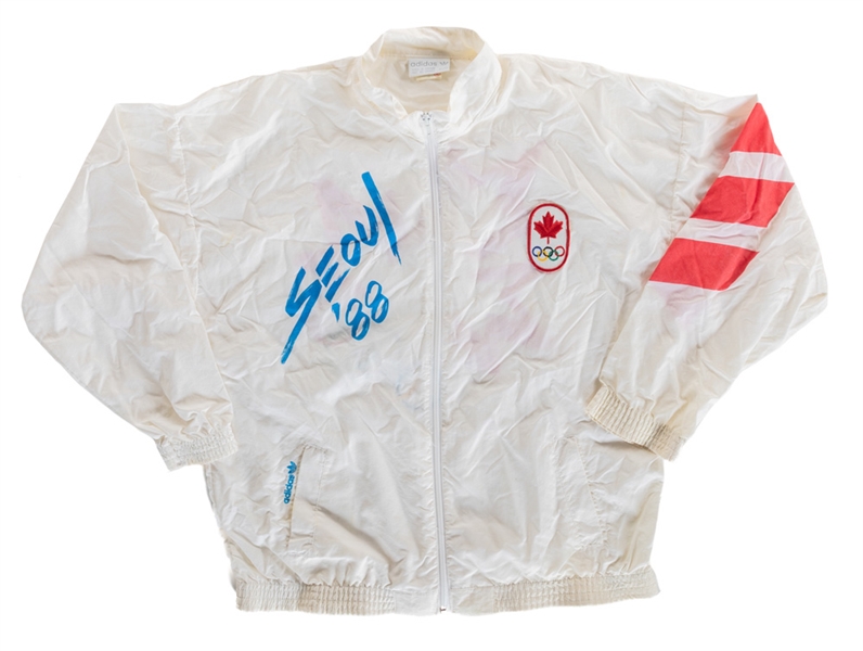 Team Canada 1988 Seoul Summer Olympics Windbreaker Jackets (2) from the Personal Collection of a Former Press Chief of the Canadian Olympic Team - Classic Auctions LOA 