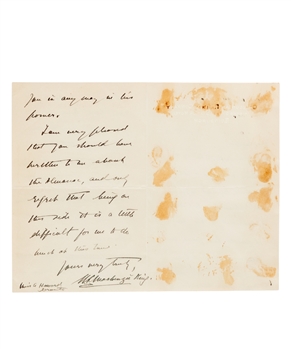 Canadian Prime Minister Mackenzie King Signed Handwritten 1906 Letter with Classic Auctions LOA - 10th Prime Minister of Canada / Deceased 1950