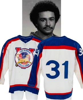 Grant Fuhrs 1980-81 WHL Victoria Cougars Game-Worn Jersey (Recycled New York Rangers Jersey)