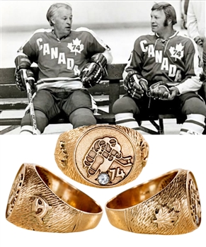 Canada-Russia 1974 International Series 10K Gold and Diamond Ring