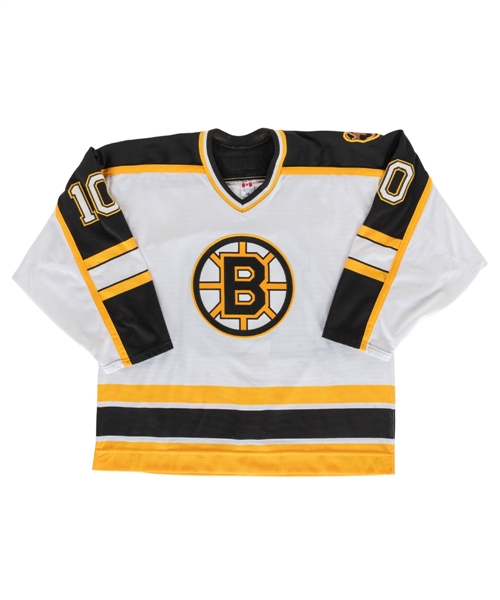 Alexei Zhamnovs 2005-06 Boston Bruins Game-Worn Jersey with LOA- Team Repairs! - Photo-Matched!