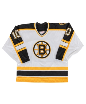 Alexei Zhamnovs 2005-06 Boston Bruins Game-Worn Jersey with LOA- Team Repairs! - Photo-Matched!