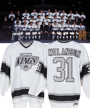 Roland "Rollie" Melansons 1988-89 Los Angeles Kings Game-Worn Jersey 