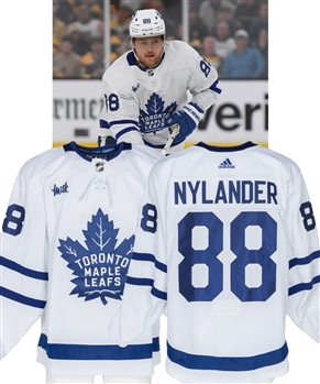 William Nylanders 2023-24 Toronto Maple Leafs Game-Worn Stanley Cup Playoffs Jersey with Team LOA - Photo-Matched!