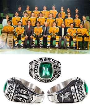 Rick Heinzs 1986-87 Salt Lake Golden Eagles IHL Turner Cup Championship Ring