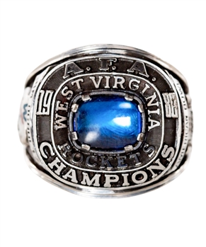 Jim Schultzs 1980 West Virginia Rockets American Football Association American Bowl Championship Ring