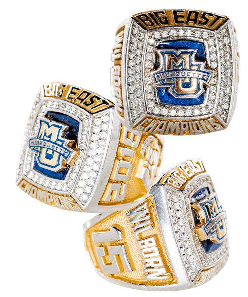 Amani Wilborns 2018-19 NCAA Marquette Golden Eagles Womens Basketball Big East Regular Season Championship Ring
