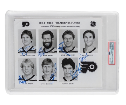 Philadelphia Flyers 1984-85 Multi-Signed Photo with Pelle Lindberg (PSA/DNA Certified Authentic Autograph)