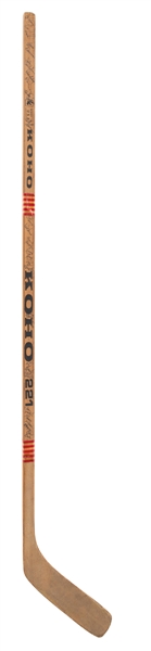 Steve Vickers 1979-80 New York Rangers Team-Signed Koho 221 Game-Issued Stick 