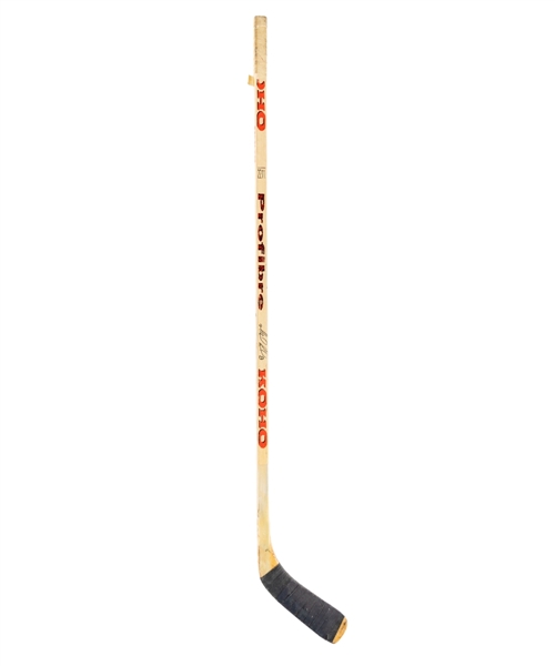 Mark Recchi’s 1992-93 Philadelphia Flyers Signed Koho Profibre Game-Used Stick with LOA (Lou Nolan Collection) - Career Year!