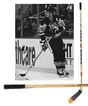 Mario Lemieux’s Late-1980’s Pittsburgh Penguins Signed Koho Game-Used Stick with LOA (Lou Nolan Collection)