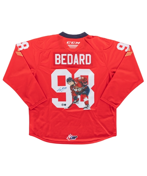 Connor Bedard Signed Regina Pats Jersey with Hand Painted Artwork (1/1)- Starside Signatures COA