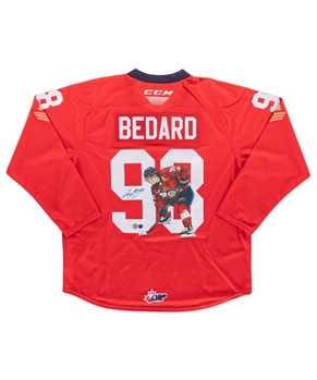 Connor Bedard Signed Regina Pats Jersey with Hand Painted Artwork (1/1)- Starside Signatures COA