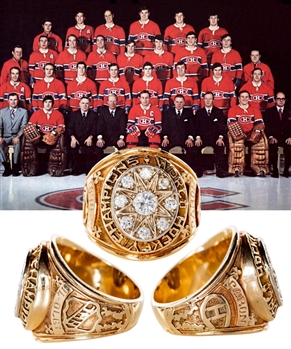 Ron Carons 1970-71 Montreal Canadiens Stanley Cup Championship 14K Gold and Diamond Ring