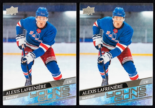 2020-21 Upper Deck Young Guns Hockey Cards #201 Alexis Lafreniere Rookie (2)