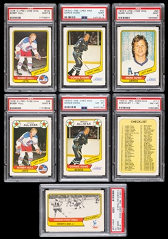 1976-77 O-Pee-Chee WHA Hockey Complete PSA-Graded 132-Card Set - 2nd Current Finest PSA Set with 8.78 Set Rating!