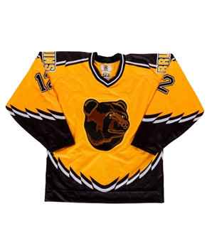 Adam Oates 1996-97 Boston Bruins Third Game Jersey from His Personal Collection with His Signed LOA 