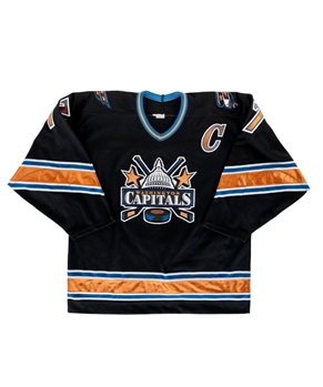 Adam Oates 2000-01 Washington Capitals Captains Game Jersey from His Personal Collection with His Signed LOA 