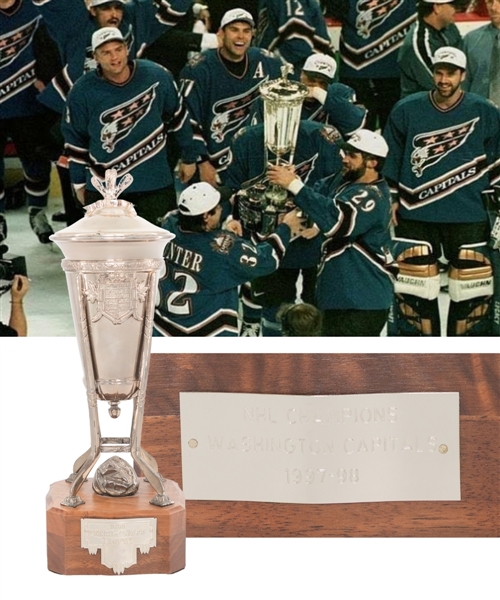 Adam Oates 1997-98 Washington Capitals Prince of Wales Championship Trophy from His Personal Collection with His Signed LOA (13")