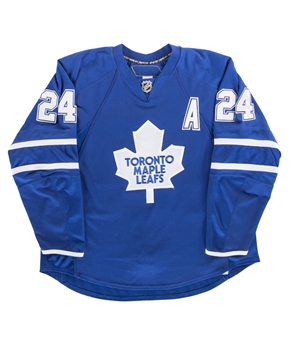 Bryan McCabes 2007-08 Toronto Maple Leafs Game-Worn Alternate Captains Jersey with MeiGray LOA