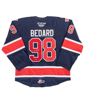 Connor Bedard Signed WHL Regina Pats Pro On-Ice Authentic Jersey Plus Signed Team Canada/Pats 8" x 10" Photos (3) - Most with COAs!