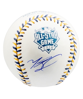 Mookie Betts Single-Signed 2016 MLB All-Star Game OMLB Baseball - JSA Certified!