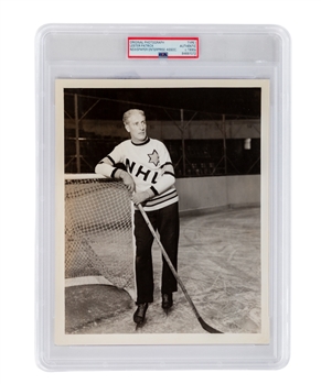 Vintage 1934 Lester Patrick NHL All-Stars Ace Bailey Benefit Game Type l Newspaper Enterprise Association Photo - Graded PSA Authentic 