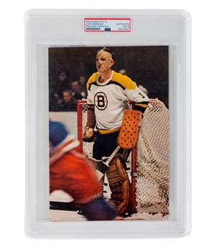 Vintage Late-1950s Don Simmons Boston Bruins Signed Cut Magazine Page Photograph - PSA/DNA Certified Authentic