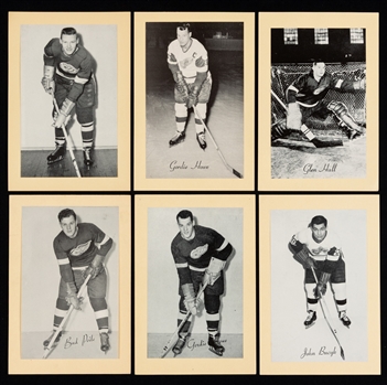 Bee Hive Group 2 (1945-64) Detroit Red Wings Hockey Photos Near Complete Set (74/77)