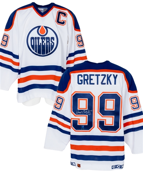 Wayne Gretzky Signed Edmonton Oilers Pro On-Ice "CCM Vintage" Captains Jersey with WGA COA