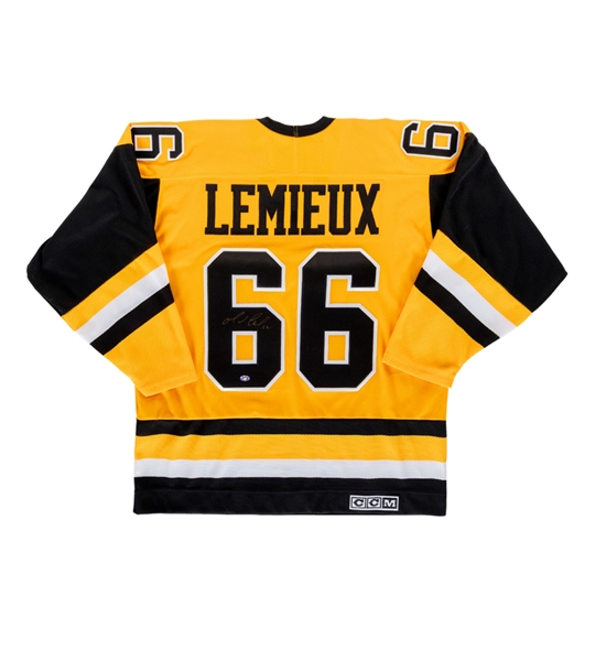 Mario Lemieux Signed Pittsburgh Penguins CCM "Vintage Hockey" Jersey with Reich COA
