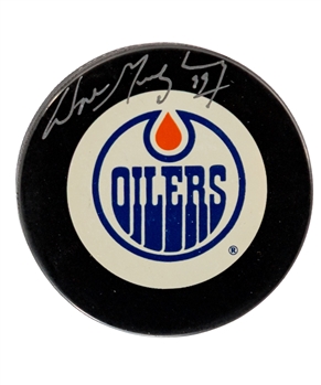 Wayne Gretzky Signed Edmonton Oilers Puck 