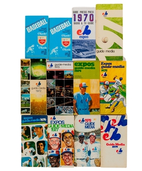 Montreal Expos 1970 to 2004 Media Guide Collection Complete Run (35)