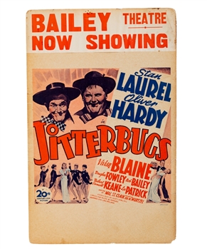 Jitterbugs 1943 Laurel & Hardy Movie Window Card (14" x 22") 