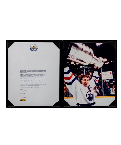 Wayne Gretzky Upper Deck Authenticated Autographed Edmonton Oilers Career Letter #99/199