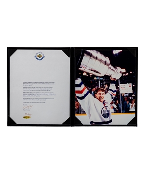 Wayne Gretzky Upper Deck Authenticated Autographed Edmonton Oilers Career Letter #99/199