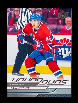 2024-25 Upper Deck Young Guns Hockey Card #229 Lane Hutson Rookie